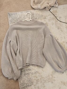 Cozy Chunky Knit Sweater in Light Blue